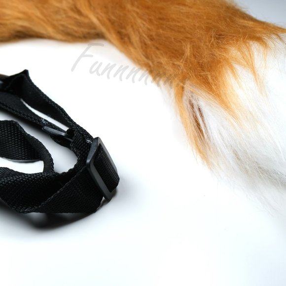 Brown Fox Ears and Tail Cosplay Headband Tail Kit - Picture 9 of 9